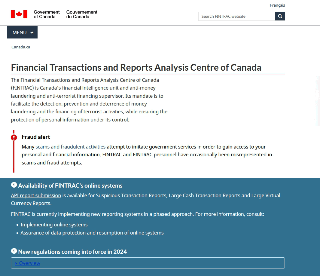 加拿大FINTRAC