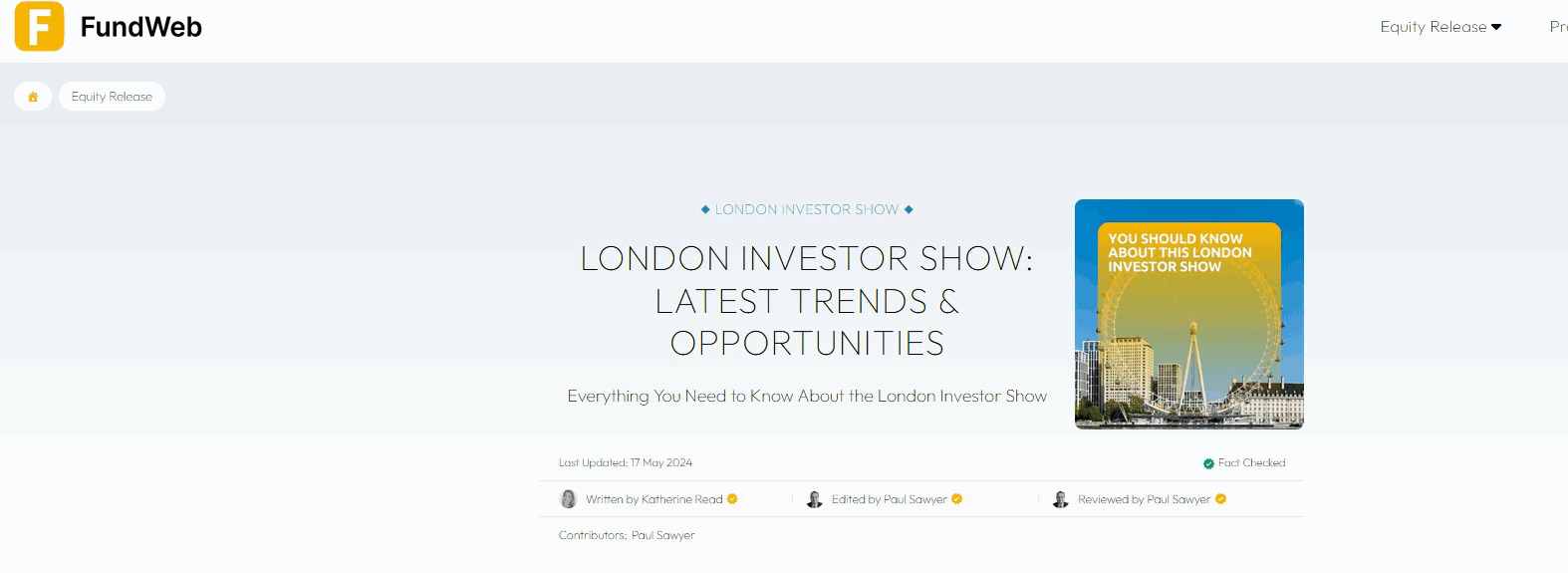 London Investor Show