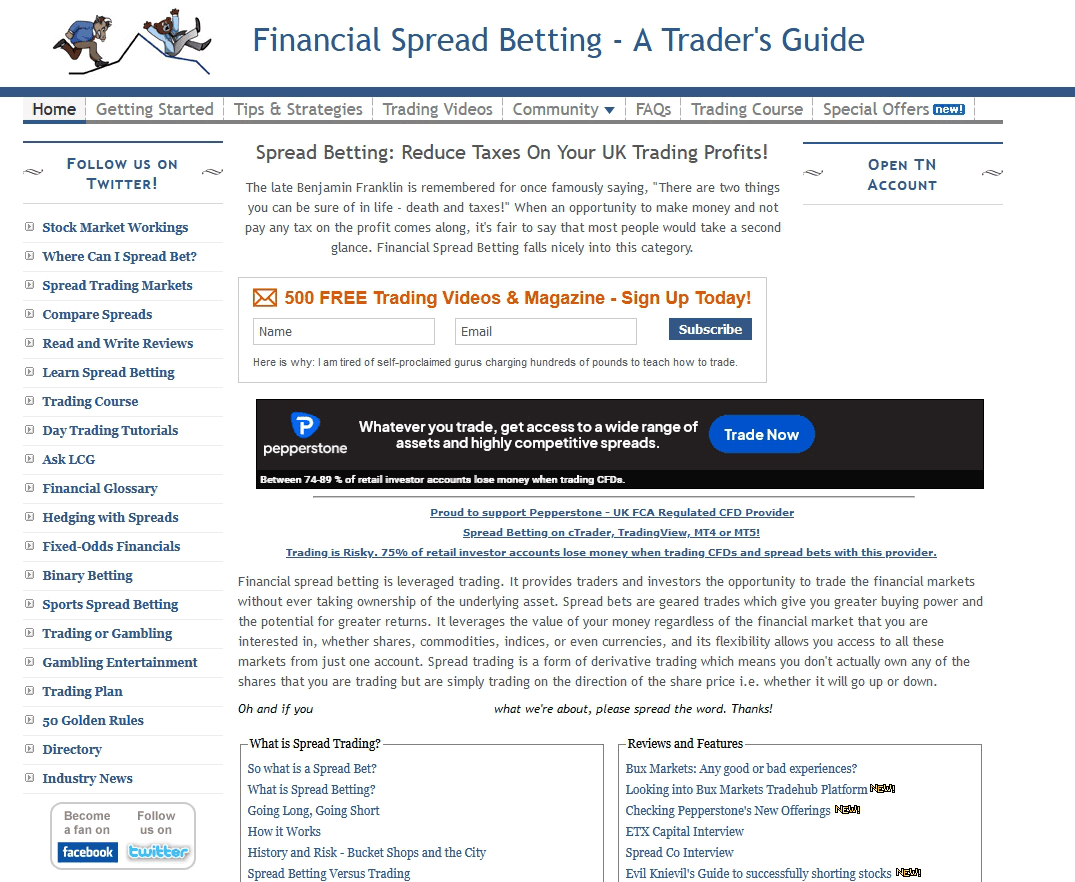 Financial Spread Betting